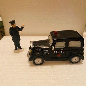 The Village Collection Police Officer and Car